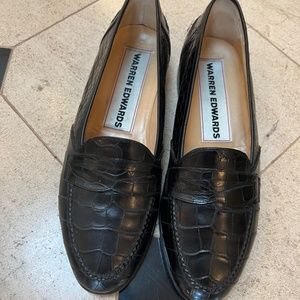 Mens alligator shoes Warren Edwards